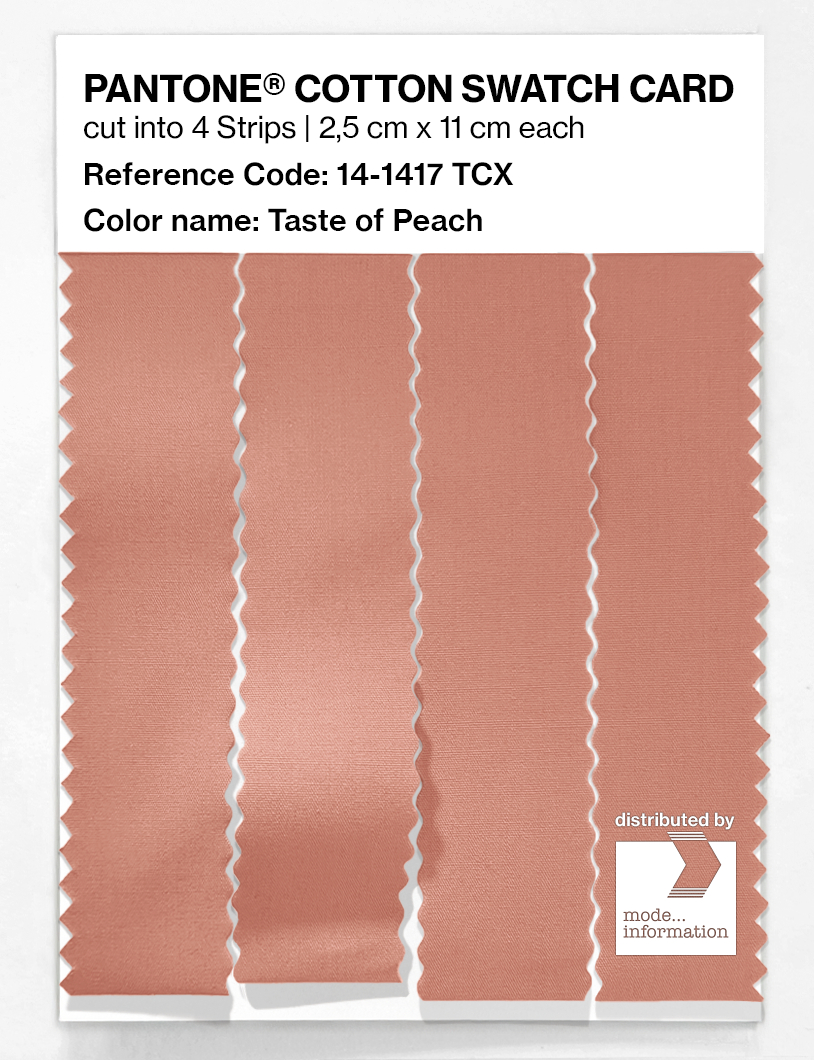 Artikelbild 3 des Artikels “PANTONE® COTTON SWATCH CARD 14-1417 TCX Taste of Peach “