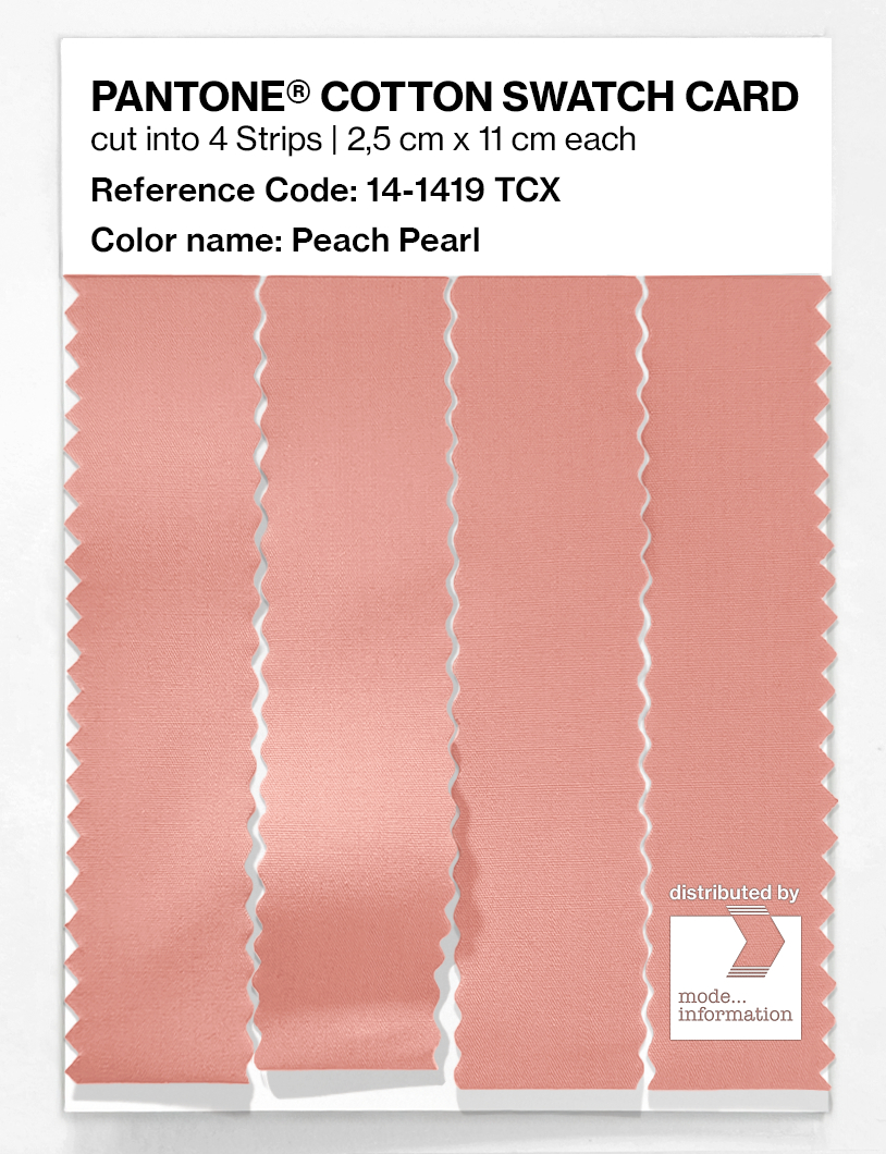 Product image 3 of the product “PANTONE® COTTON SWATCH CARD 14-1419 TCX Peach Pearl ”