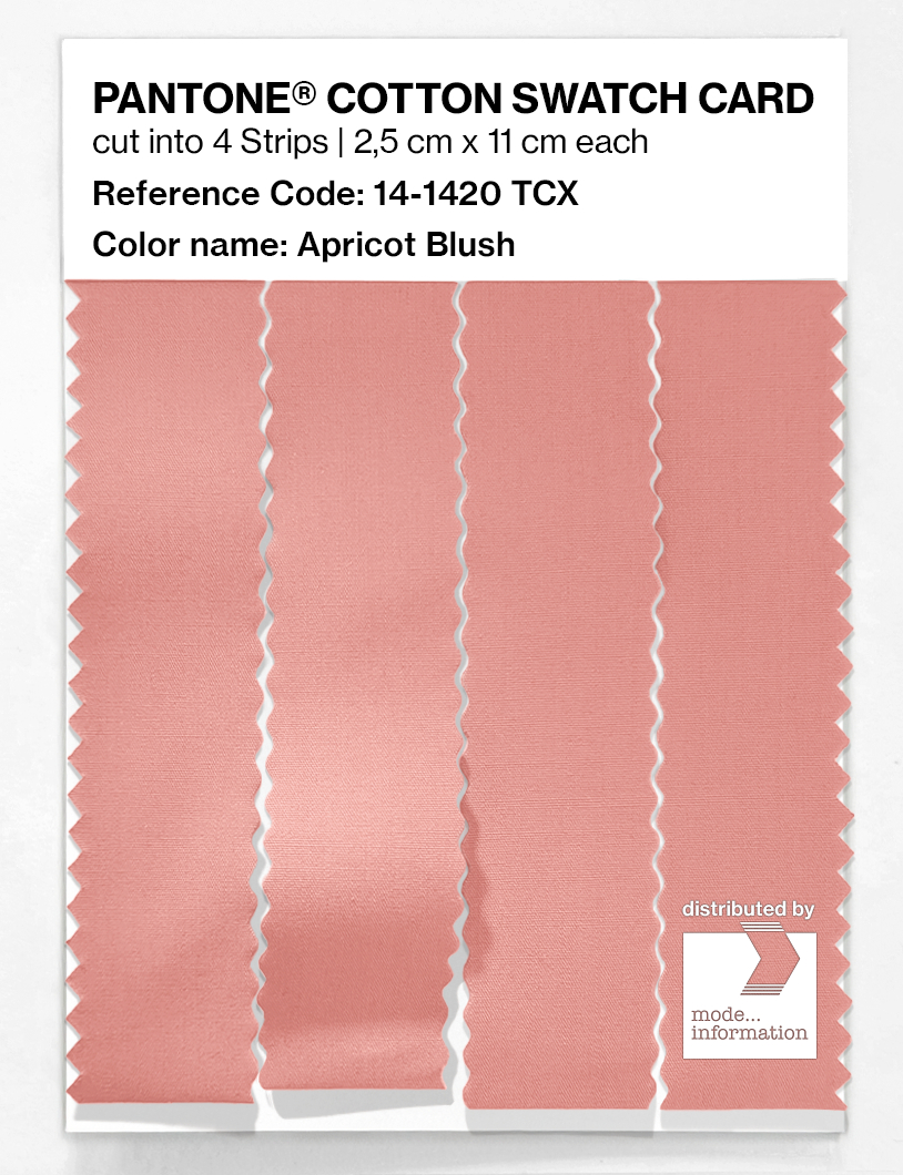 Artikelbild 3 des Artikels “PANTONE® COTTON SWATCH CARD 14-1420 TCX Apricot Blush “