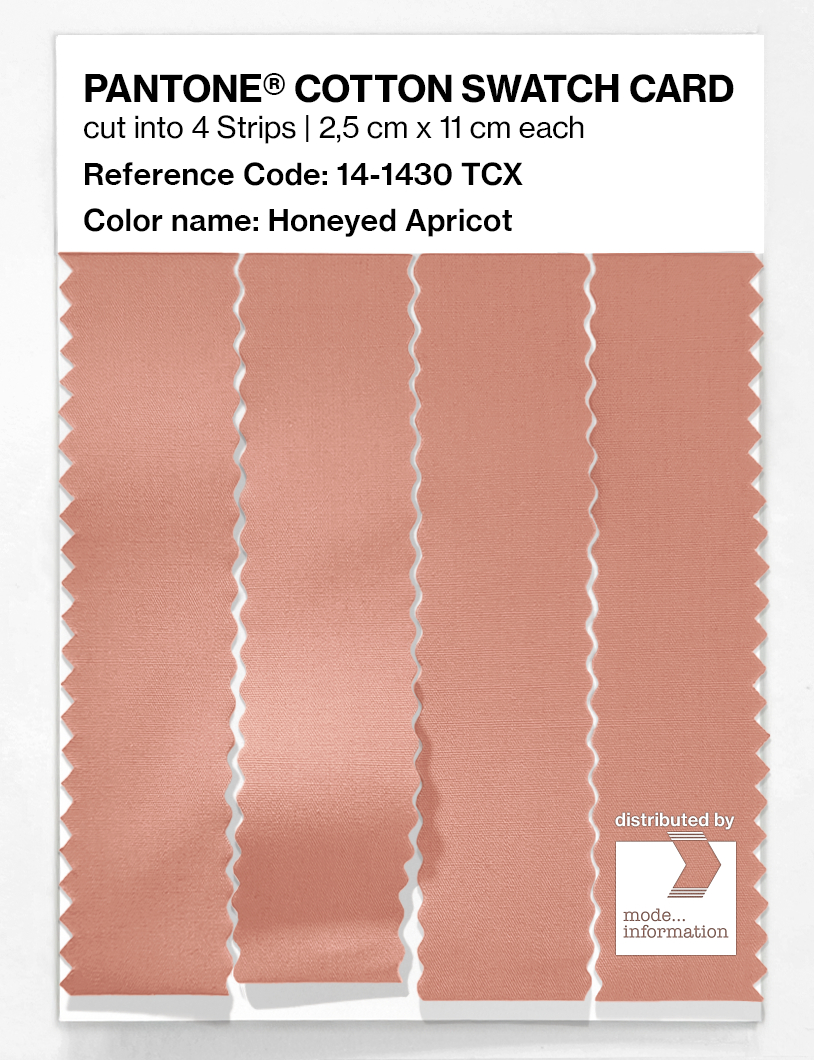 Artikelbild 3 des Artikels “PANTONE® COTTON SWATCH CARD 14-1430 TCX Honeyed Apricot “