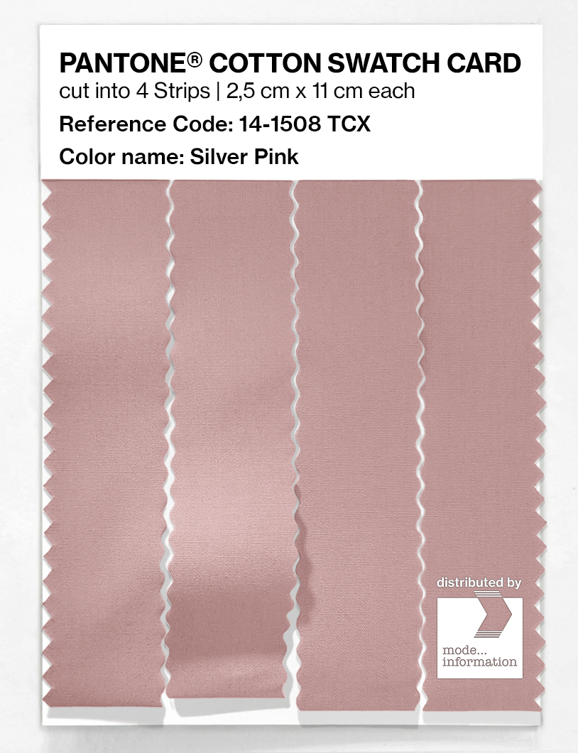 Artikelbild 3 des Artikels “PANTONE® COTTON SWATCH CARD 14-1508 TCX Silver Pink “