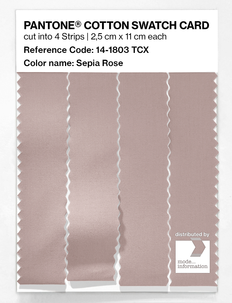 Artikelbild 3 des Artikels “PANTONE® COTTON SWATCH CARD 14-1803 TCX Sepia Rose “