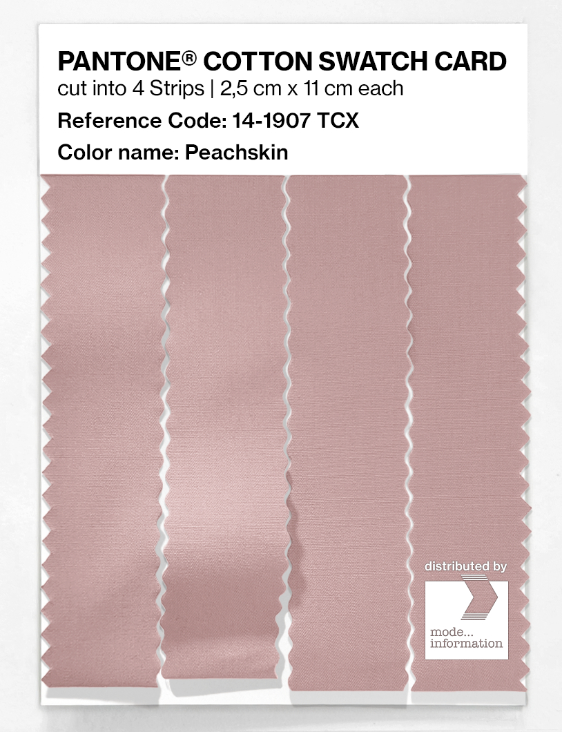 Product image 3 of the product “PANTONE® COTTON SWATCH CARD 14-1907 TCX Peachskin ”