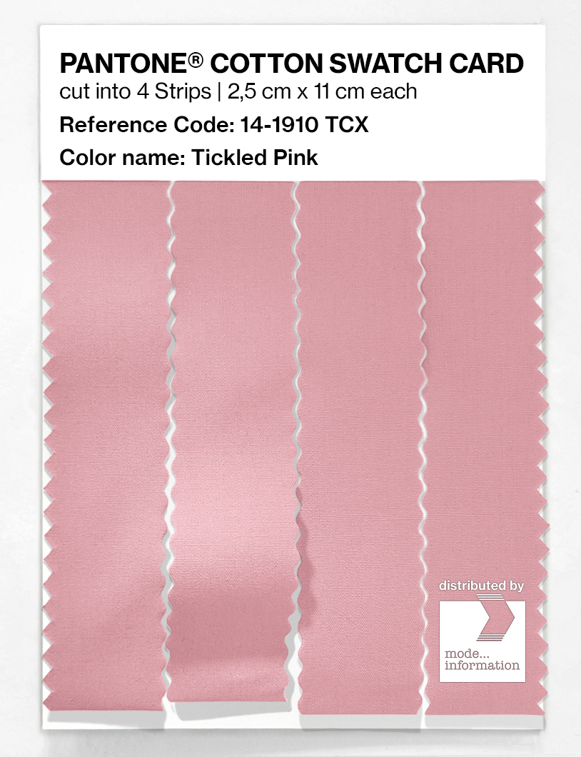 Product image 3 of the product “PANTONE® COTTON SWATCH CARD 14-1910 TCX Tickled Pink ”