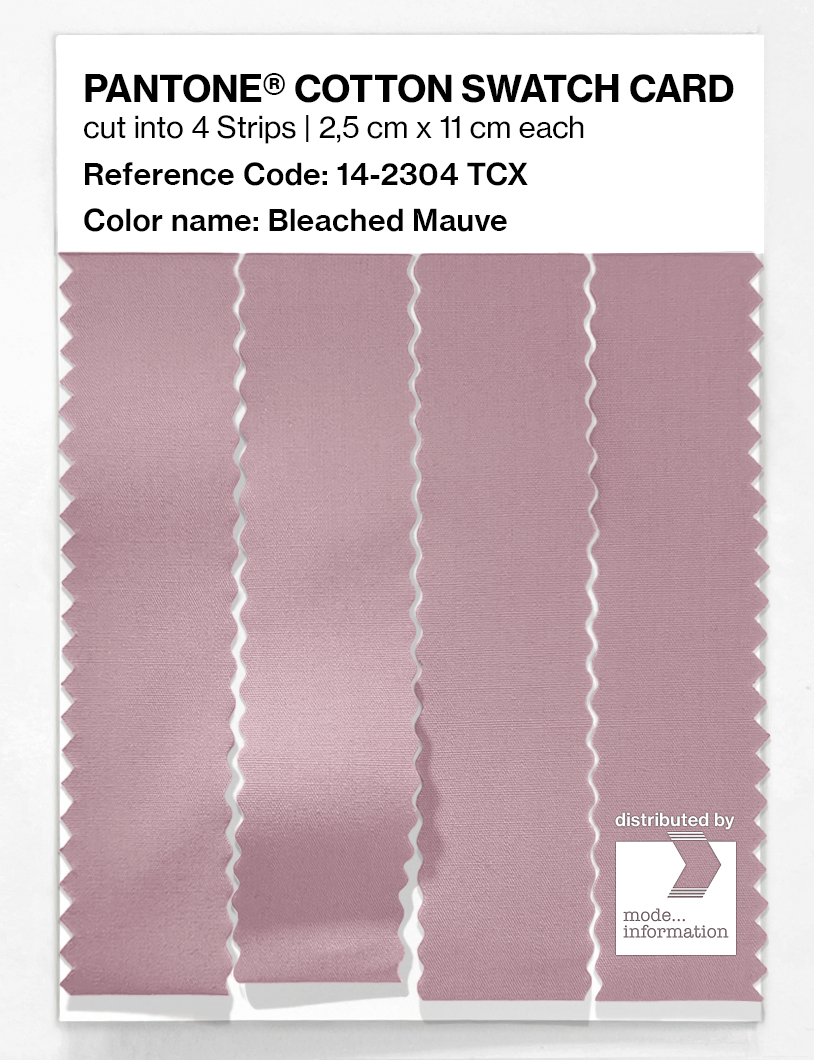 Product image 3 of the product “PANTONE® COTTON SWATCH CARD 14-2304 TCX Bleached Mauve ”