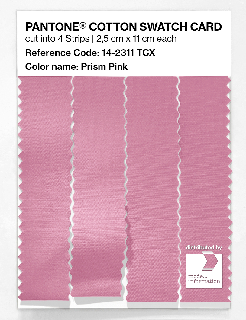 Product image 3 of the product “PANTONE® COTTON SWATCH CARD 14-2311 TCX Prism Pink ”