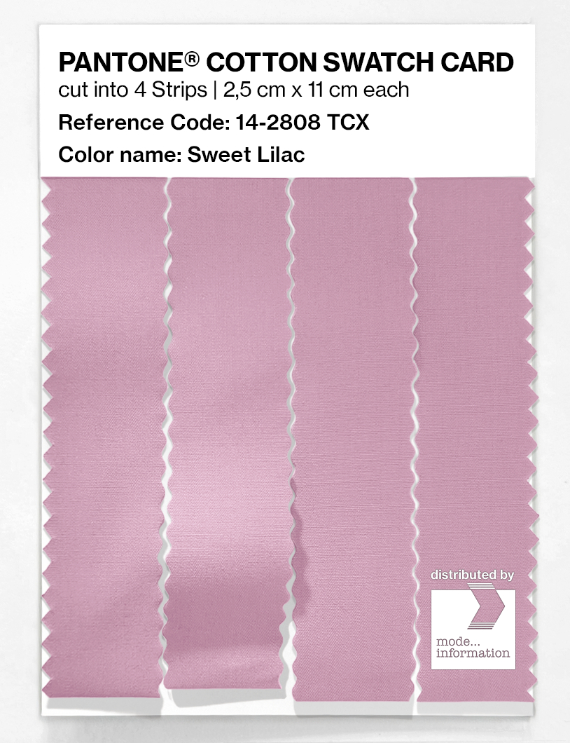 Product image 3 of the product “PANTONE® COTTON SWATCH CARD 14-2808 TCX Sweet Lilac ”