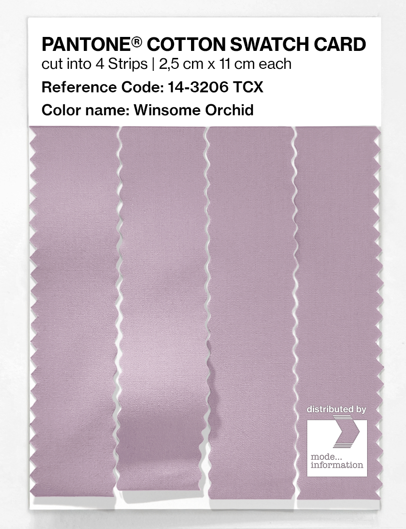 Product image 3 of the product “PANTONE® COTTON SWATCH CARD 14-3206 TCX Winsome Orchid ”
