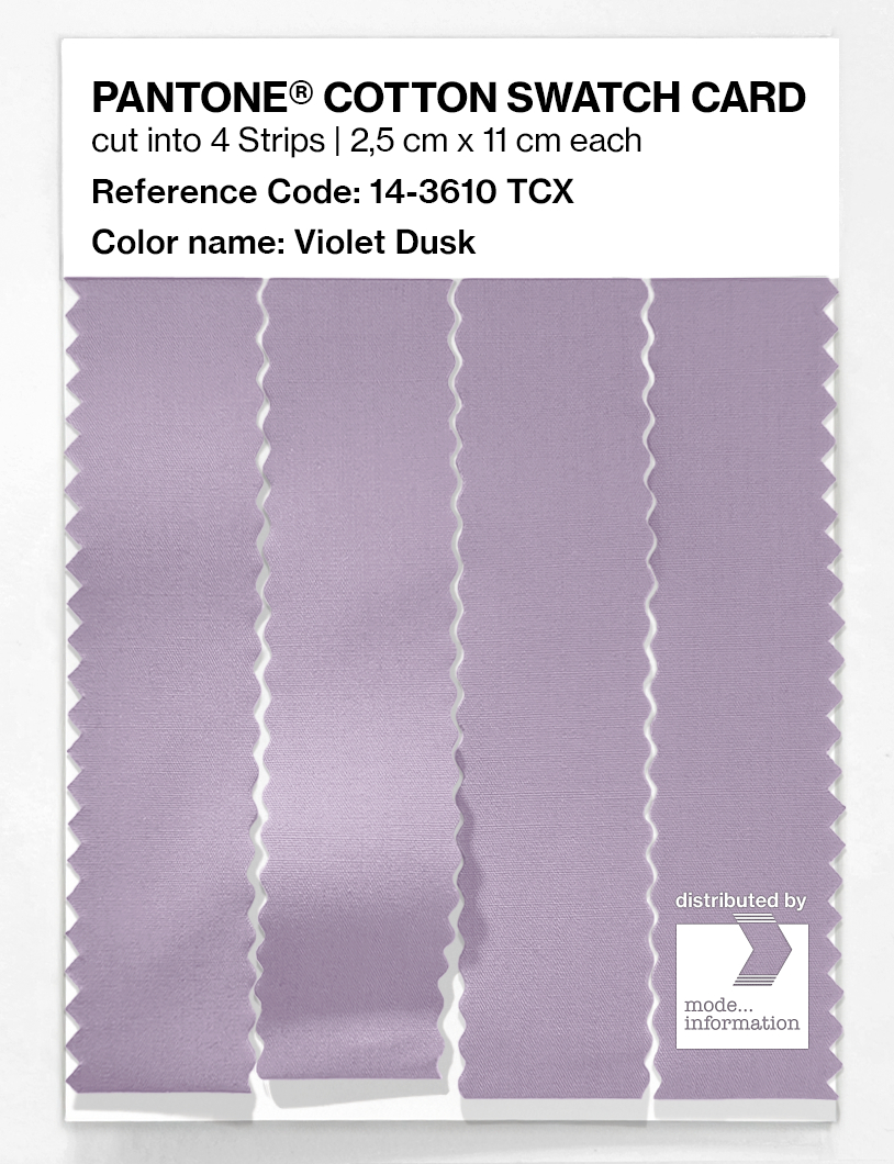 Artikelbild 3 des Artikels “PANTONE® COTTON SWATCH CARD 14-3610 TCX Violet Dusk “