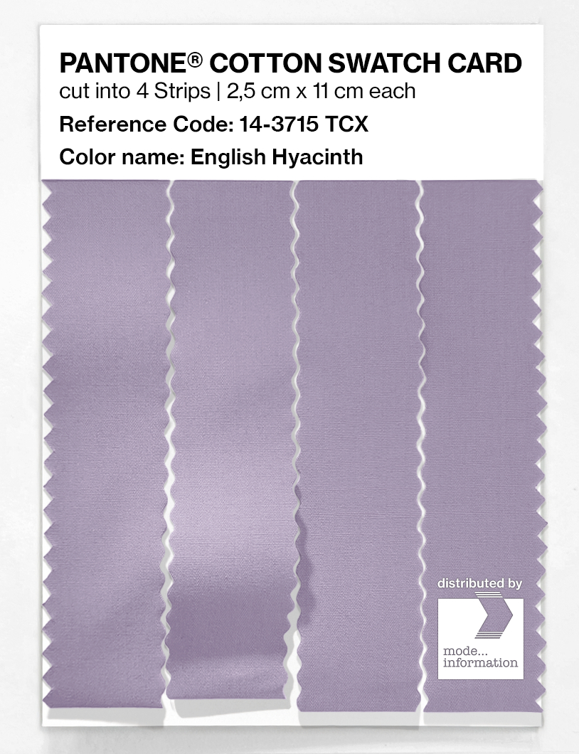 Artikelbild 3 des Artikels “PANTONE® COTTON SWATCH CARD 14-3715 TCX English Hyacinth “