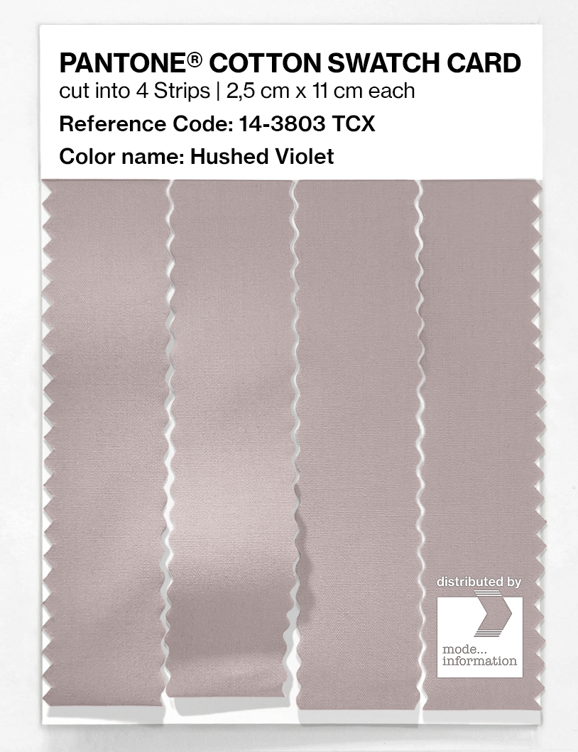 Product image 3 of the product “PANTONE® COTTON SWATCH CARD 14-3803 TCX Hushed Violet ”