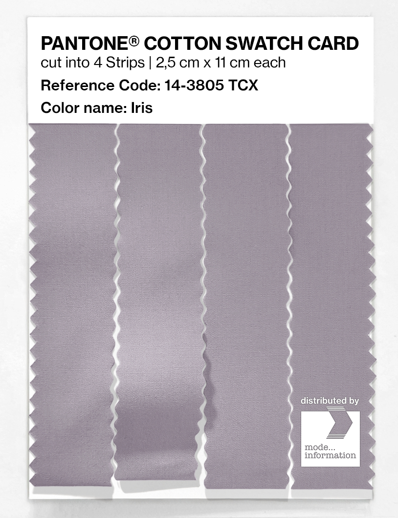 Product image 3 of the product “PANTONE® COTTON SWATCH CARD 14-3805 TCX Iris ”