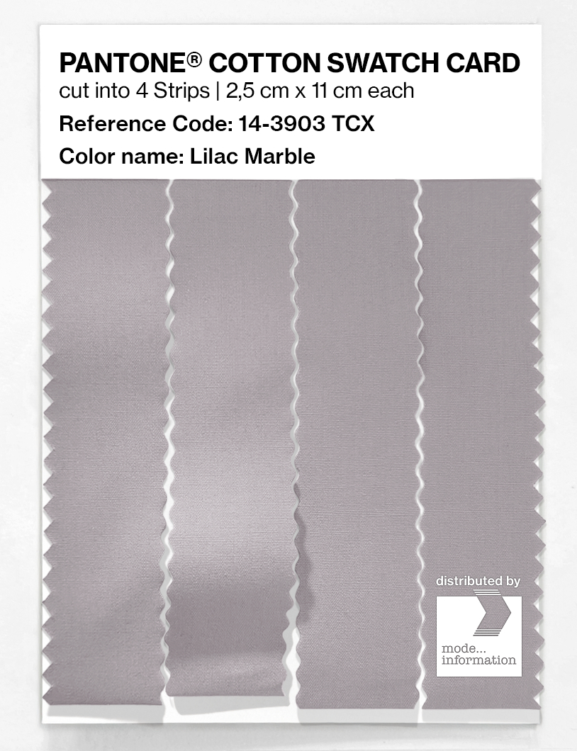Product image 3 of the product “PANTONE® COTTON SWATCH CARD 14-3903 TCX Lilac Marble ”