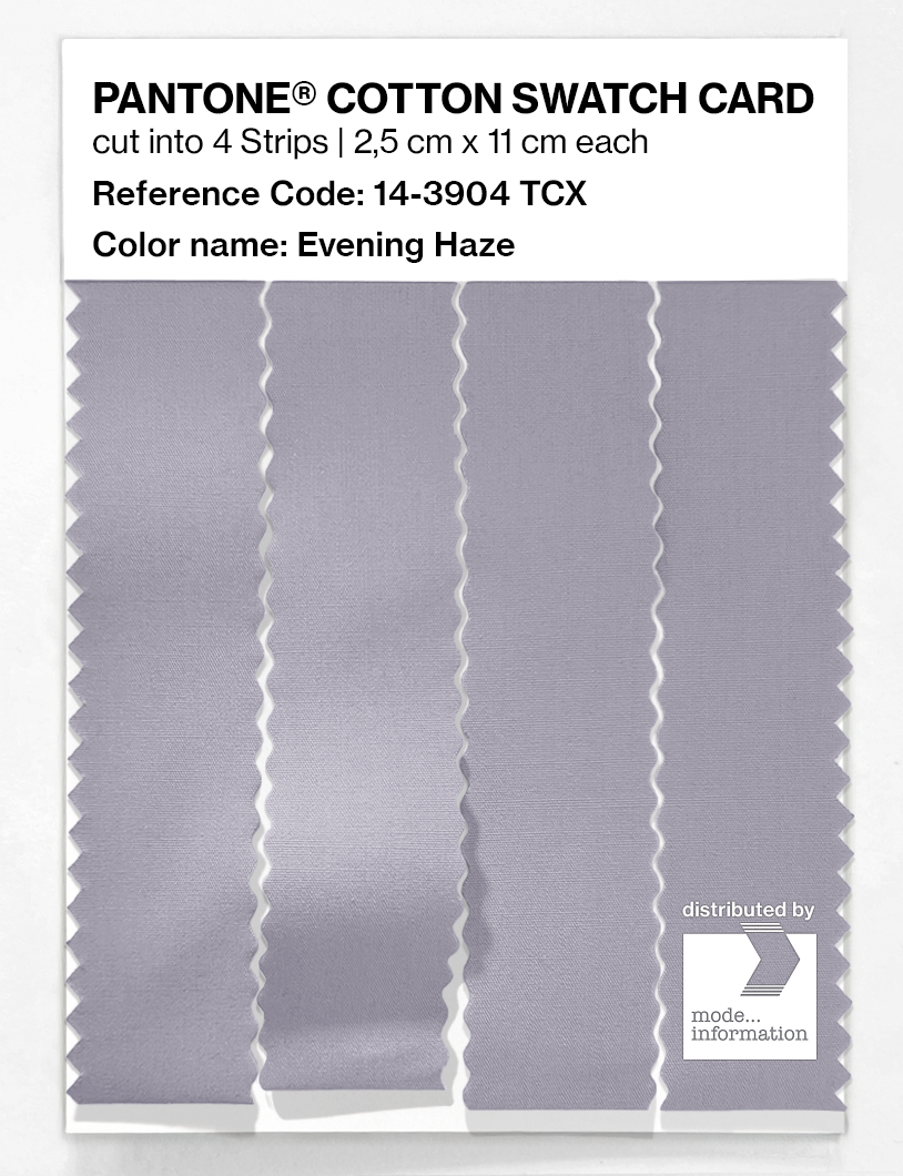 Product image 3 of the product “PANTONE® COTTON SWATCH CARD 14-3904 TCX Evening Haze ”