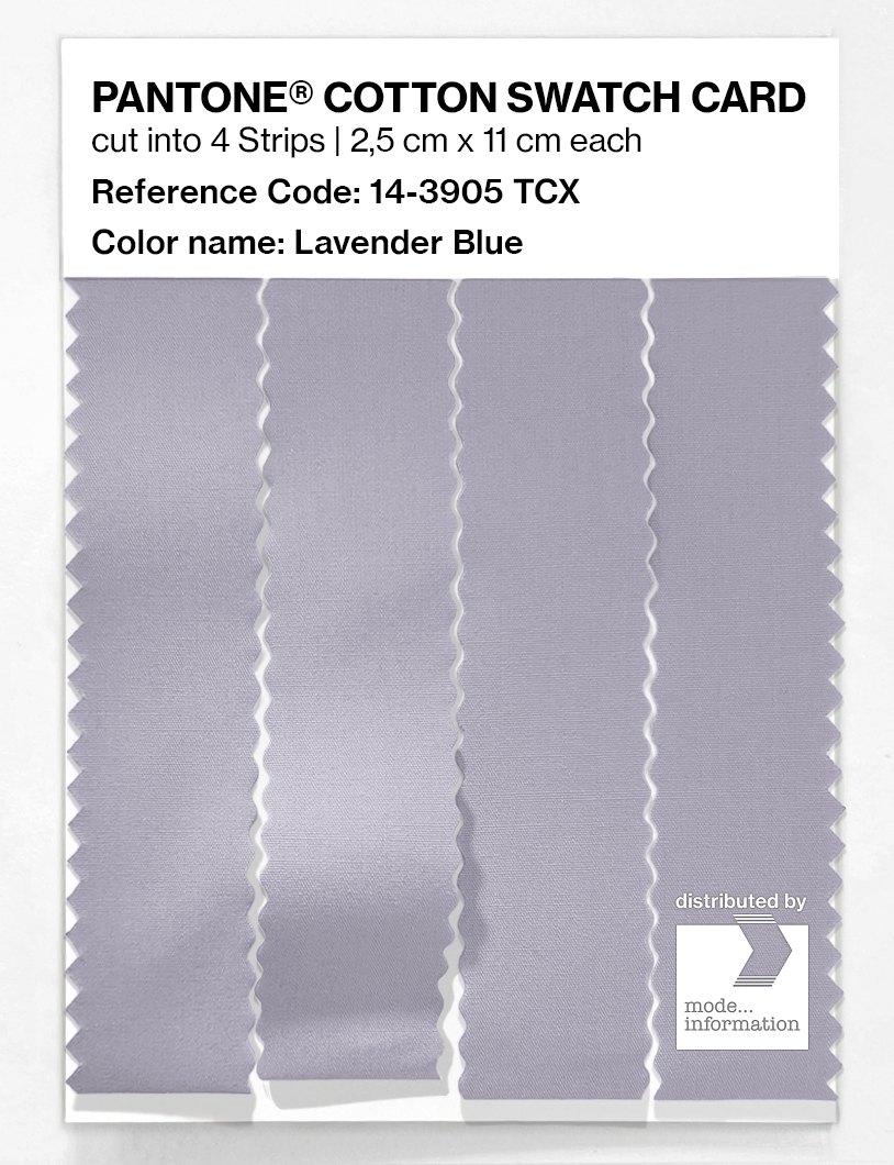 Product image 3 of the product “PANTONE® COTTON SWATCH CARD 14-3905 TCX Lavender Blue ”