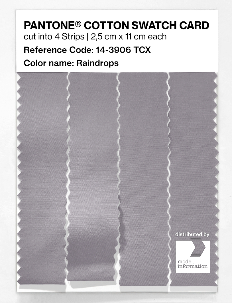 Product image 3 of the product “PANTONE® COTTON SWATCH CARD 14-3906 TCX Raindrops ”