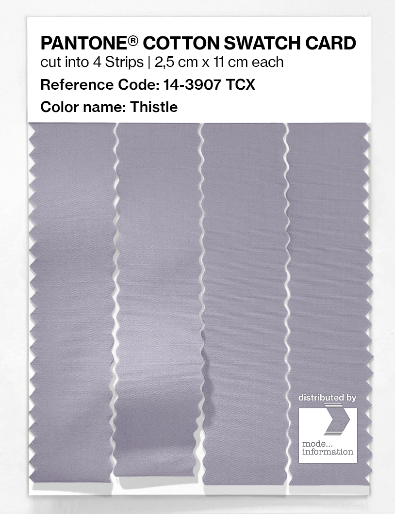 Product image 3 of the product “PANTONE® COTTON SWATCH CARD 14-3907 TCX Thistle ”