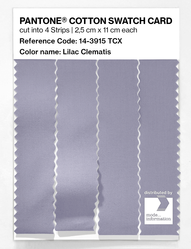 Artikelbild 3 des Artikels “PANTONE® COTTON SWATCH CARD 14-3915 TCX Lilac Clematis “