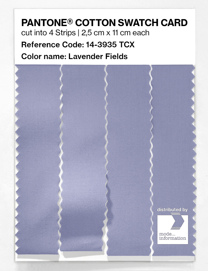 Artikelbild 3 des Artikels “PANTONE® COTTON SWATCH CARD 14-3935 TCX Lavender Fields “