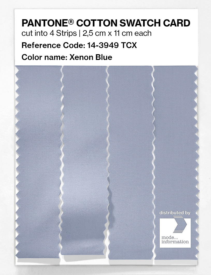 Product image 3 of the product “PANTONE® COTTON SWATCH CARD 14-3949 TCX Xenon Blue ”