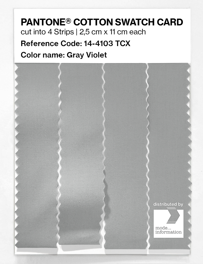 Artikelbild 3 des Artikels “PANTONE® COTTON SWATCH CARD 14-4103 TCX Gray Violet “