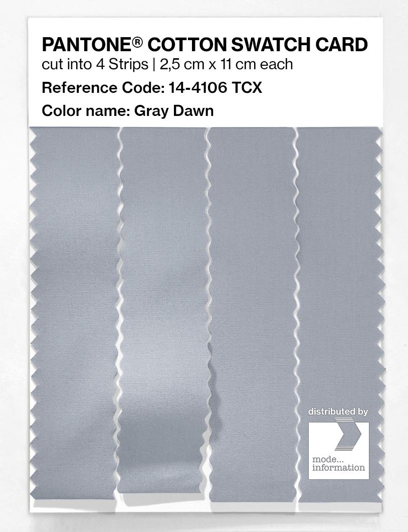 Product image 3 of the product “PANTONE® COTTON SWATCH CARD 14-4106 TCX Gray Dawn ”