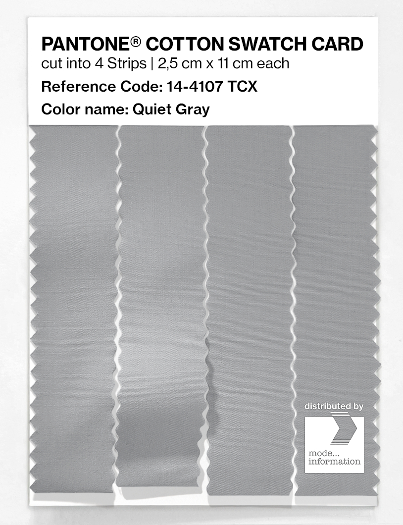 Artikelbild 3 des Artikels “PANTONE® COTTON SWATCH CARD 14-4107 TCX Quiet Gray “