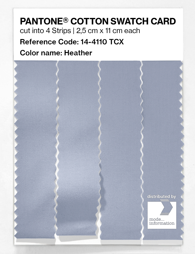 Product image 3 of the product “PANTONE® COTTON SWATCH CARD 14-4110 TCX Heather ”