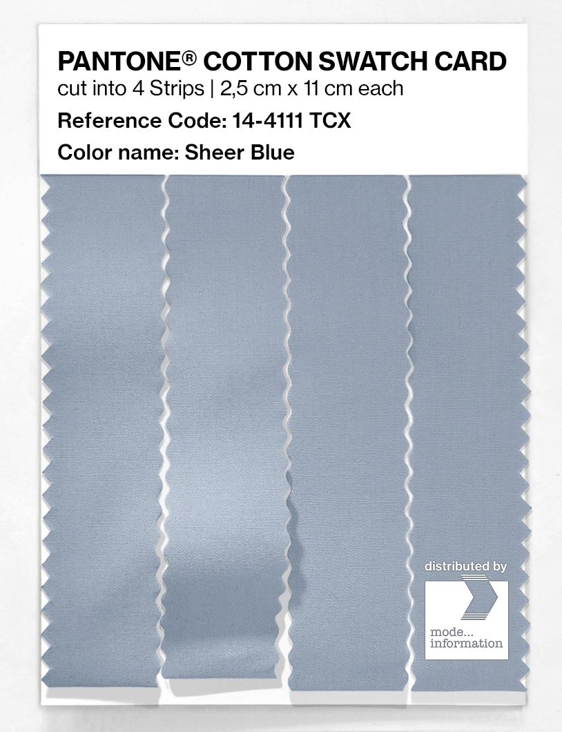 Artikelbild 3 des Artikels “PANTONE® COTTON SWATCH CARD 14-4111 TCX Sheer Blue “