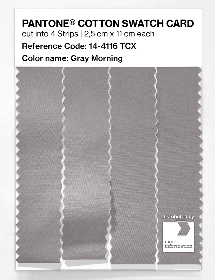 Artikelbild 3 des Artikels “PANTONE® COTTON SWATCH CARD 14-4116 TCX Gray Morning “