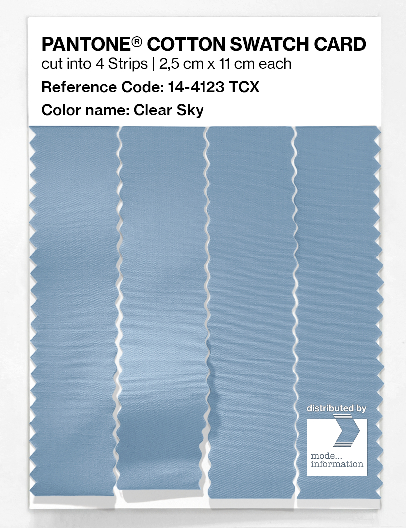 Artikelbild 3 des Artikels “PANTONE® COTTON SWATCH CARD 14-4123 TCX Clear Sky “