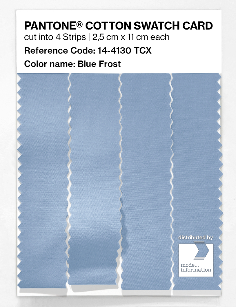 Artikelbild 3 des Artikels “PANTONE® COTTON SWATCH CARD 14-4130 TCX Blue Frost “
