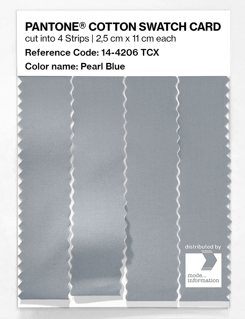 Product image 3 of the product “PANTONE® COTTON SWATCH CARD 14-4206 TCX Pearl Blue ”
