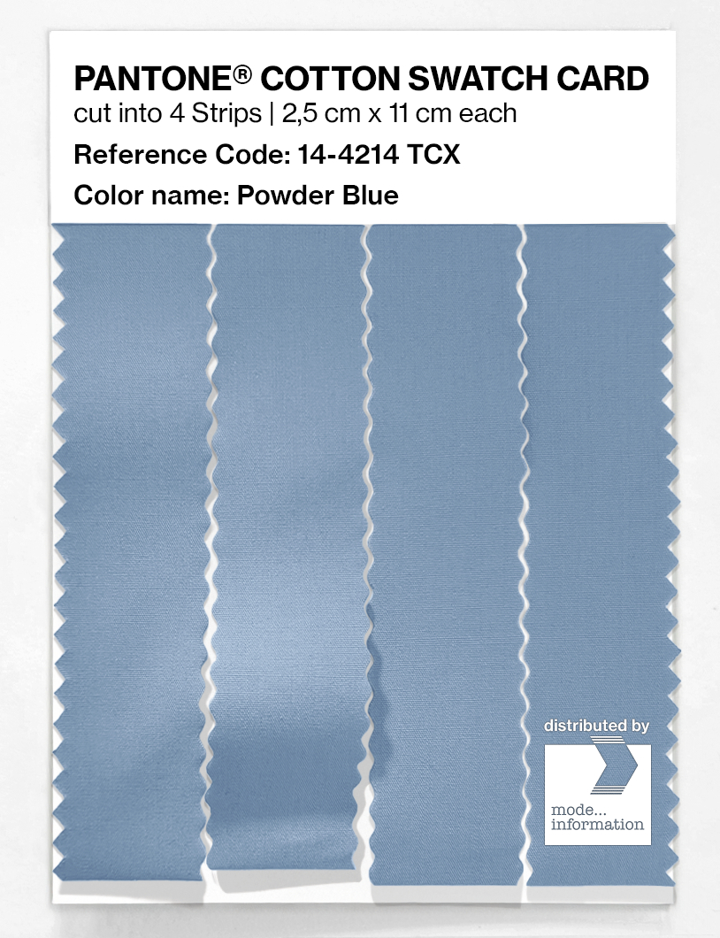 Artikelbild 3 des Artikels “PANTONE® COTTON SWATCH CARD 14-4214 TCX Powder Blue “