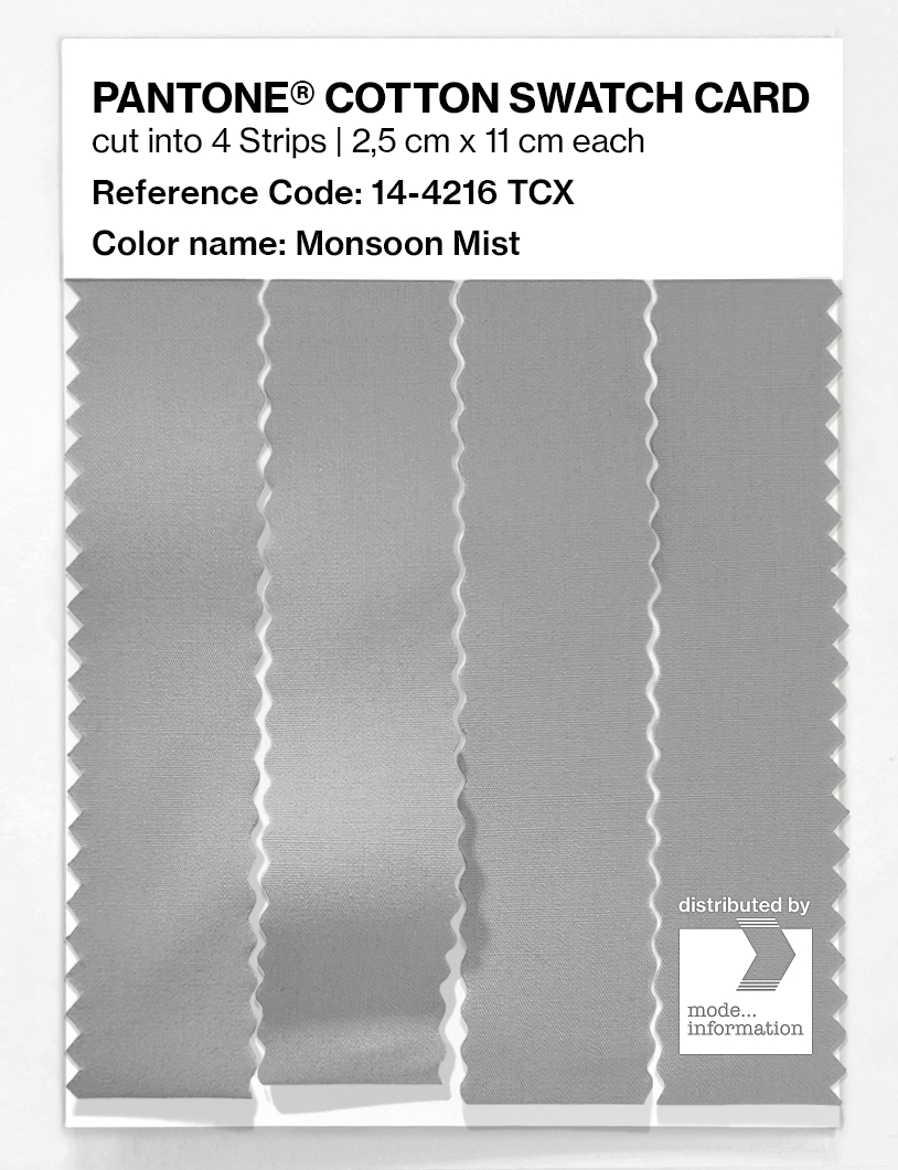 Artikelbild 3 des Artikels “PANTONE® COTTON SWATCH CARD 14-4216 TCX Monsoon Mist “