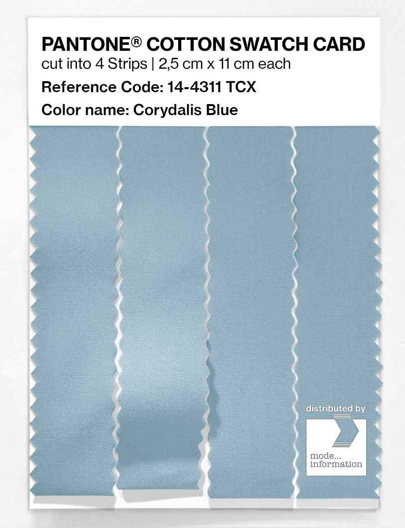 Artikelbild 3 des Artikels “PANTONE® COTTON SWATCH CARD 14-4311 TCX Corydalis Blue “