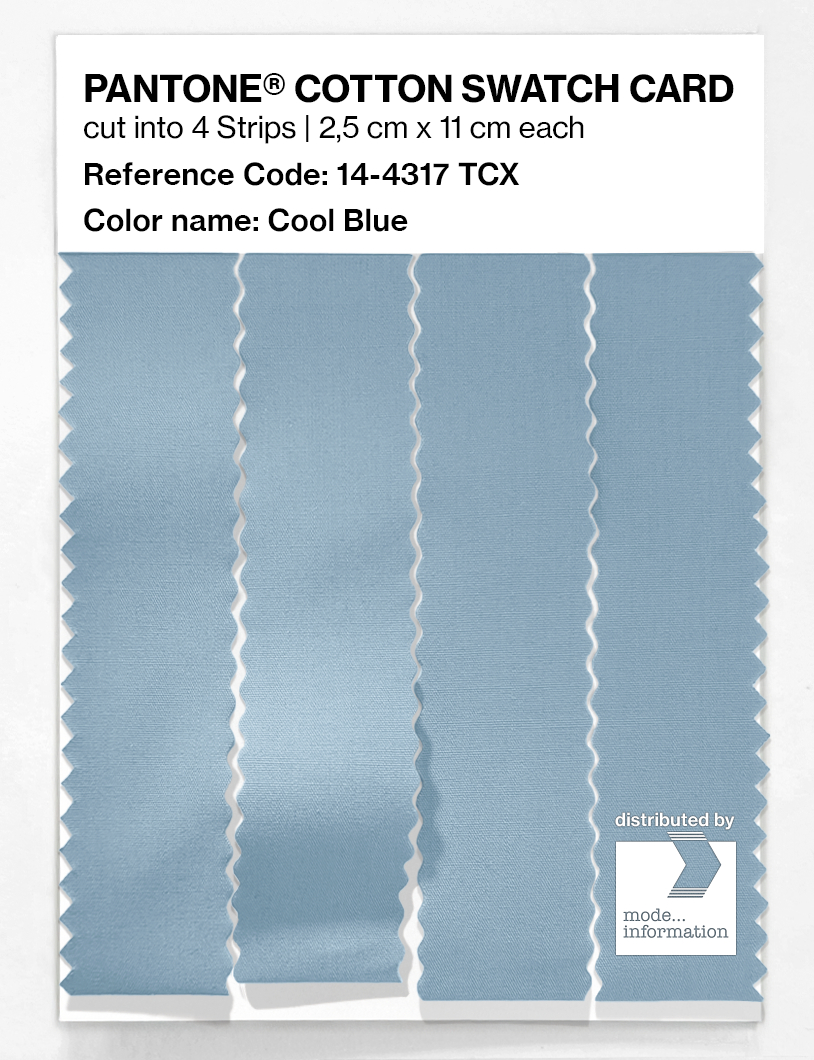 Product image 3 of the product “PANTONE® COTTON SWATCH CARD 14-4317 TCX Cool Blue ”