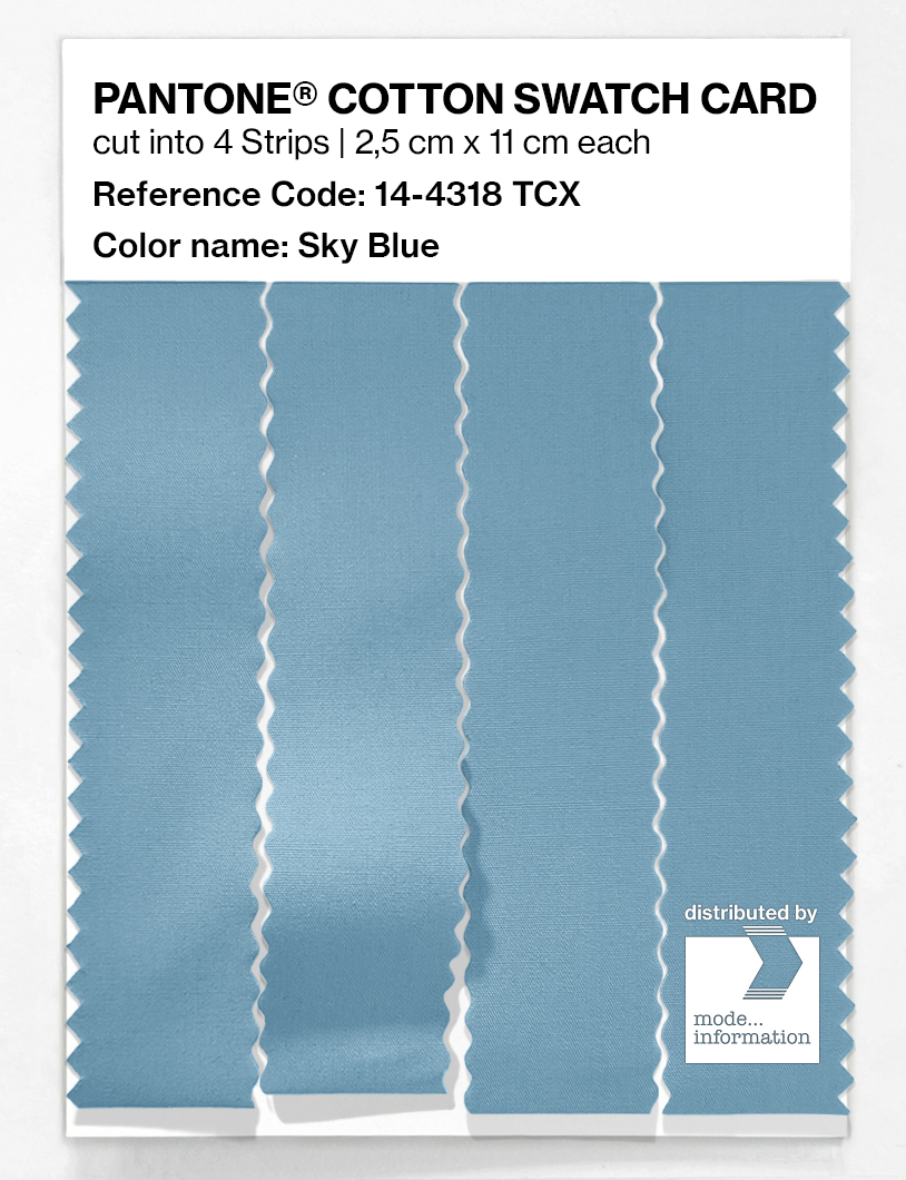 Artikelbild 3 des Artikels “PANTONE® COTTON SWATCH CARD 14-4318 TCX Sky Blue “