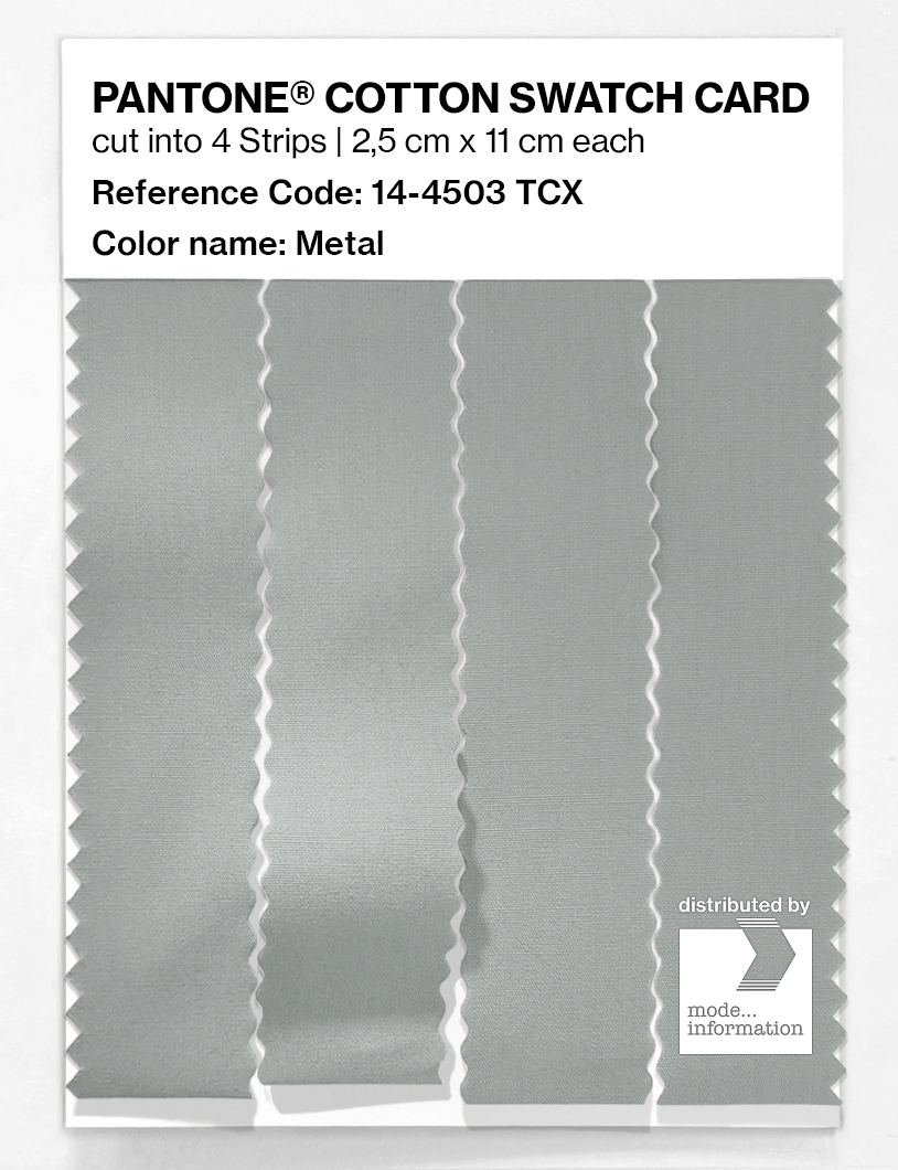 Product image 3 of the product “PANTONE® COTTON SWATCH CARD 14-4503 TCX Metal ”