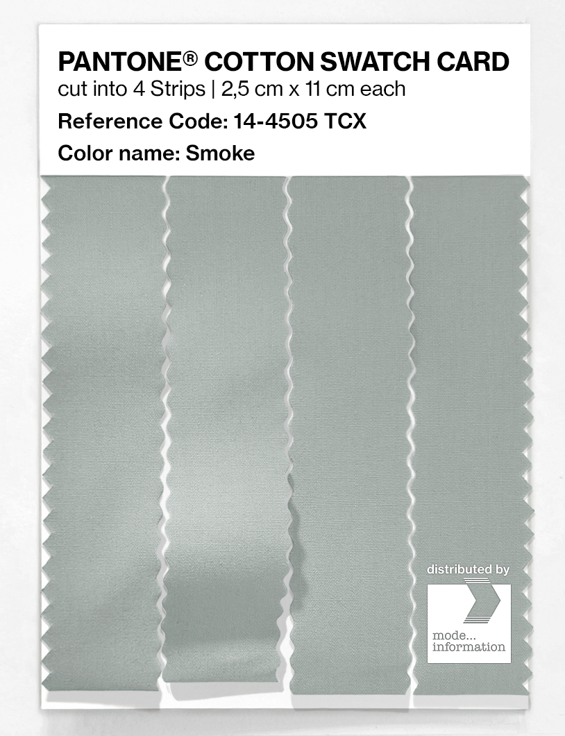 Product image 3 of the product “PANTONE® COTTON SWATCH CARD 14-4505 TCX Smoke ”