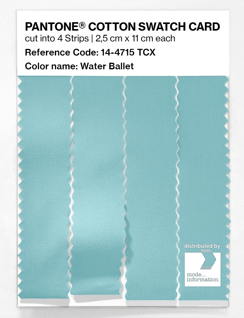 Product image 3 of the product “PANTONE® COTTON SWATCH CARD 14-4715 TCX Water Ballet ”