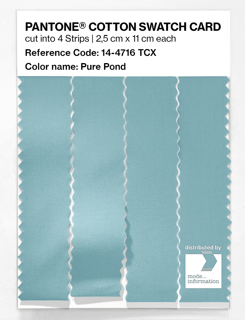 Artikelbild 3 des Artikels “PANTONE® COTTON SWATCH CARD 14-4716 TCX Pure Pond “