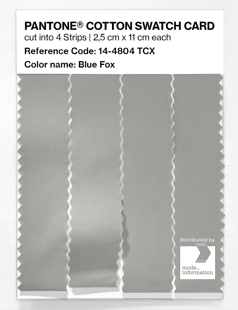 Product image 3 of the product “PANTONE® COTTON SWATCH CARD 14-4804 TCX Blue Fox ”
