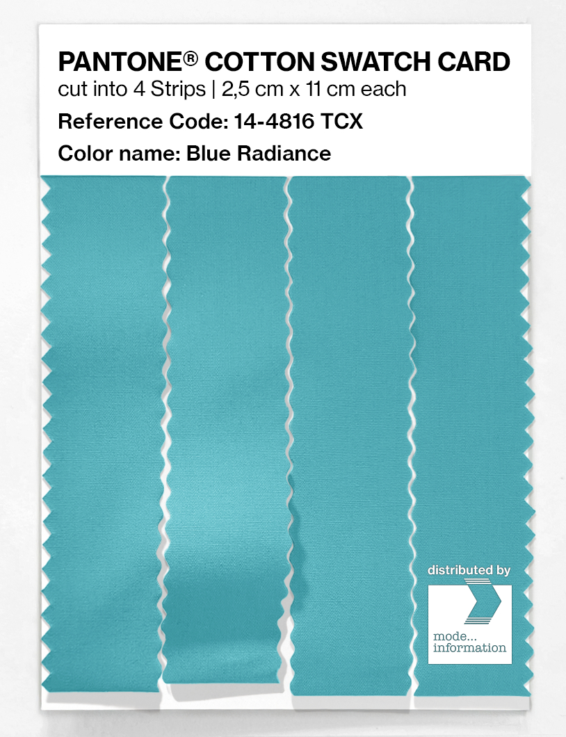 Product image 3 of the product “PANTONE® COTTON SWATCH CARD 14-4816 TCX Blue Radiance ”
