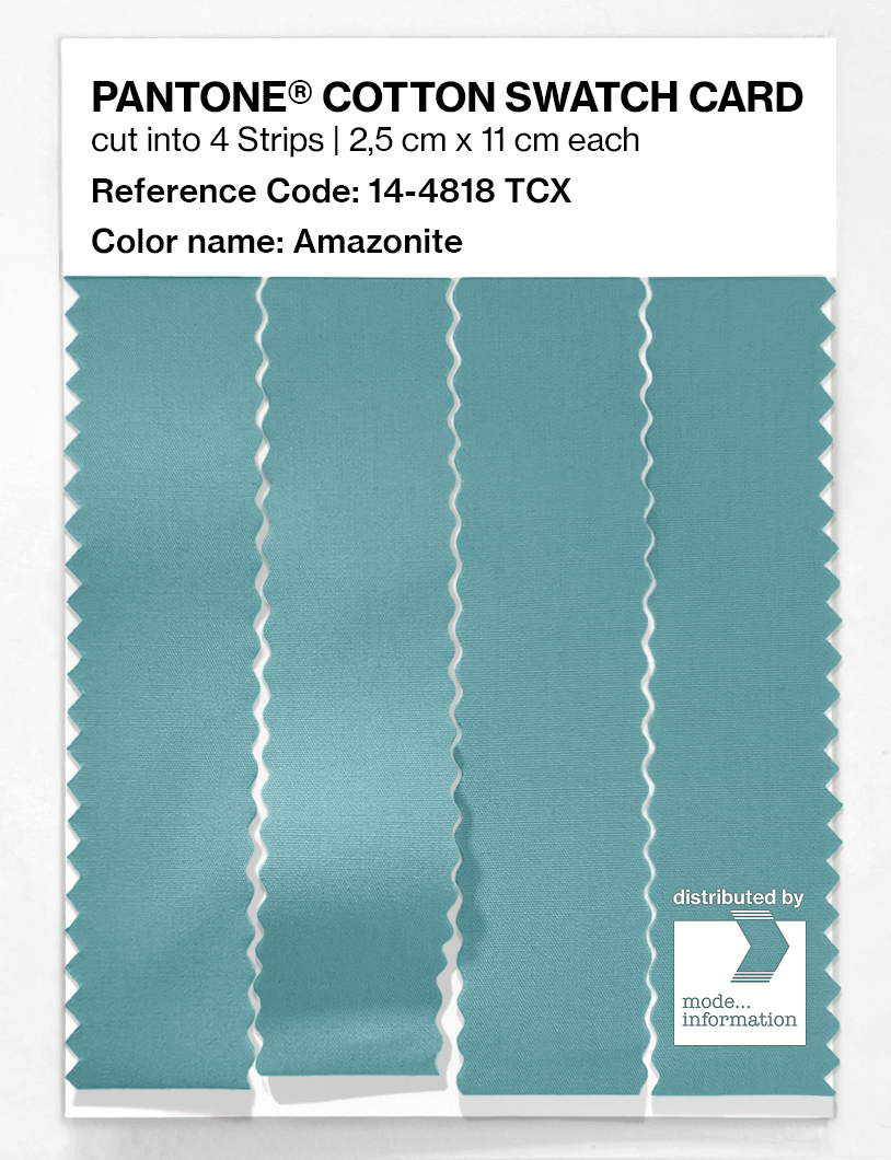 Artikelbild 3 des Artikels “PANTONE® COTTON SWATCH CARD 14-4818 TCX Amazonite “