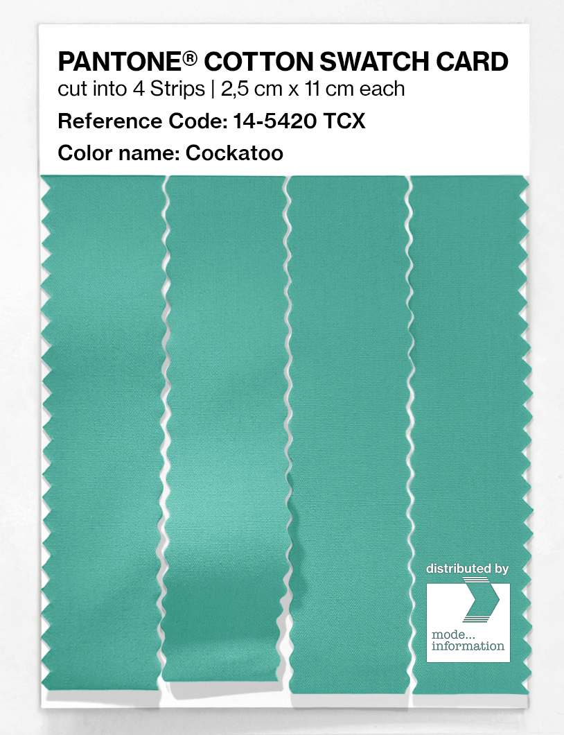 Artikelbild 3 des Artikels “PANTONE® COTTON SWATCH CARD 14-5420 TCX Cockatoo “