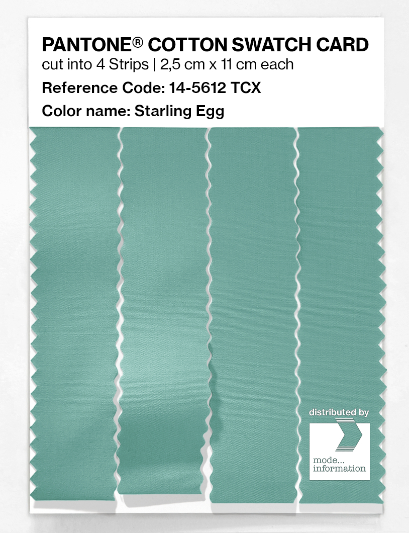 Artikelbild 3 des Artikels “PANTONE® COTTON SWATCH CARD 14-5612 TCX Starling Egg “