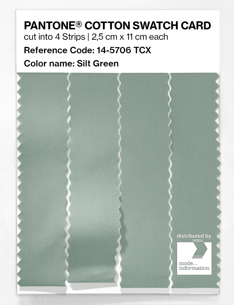 Product image 3 of the product “PANTONE® COTTON SWATCH CARD 14-5706 TCX Silt Green ”