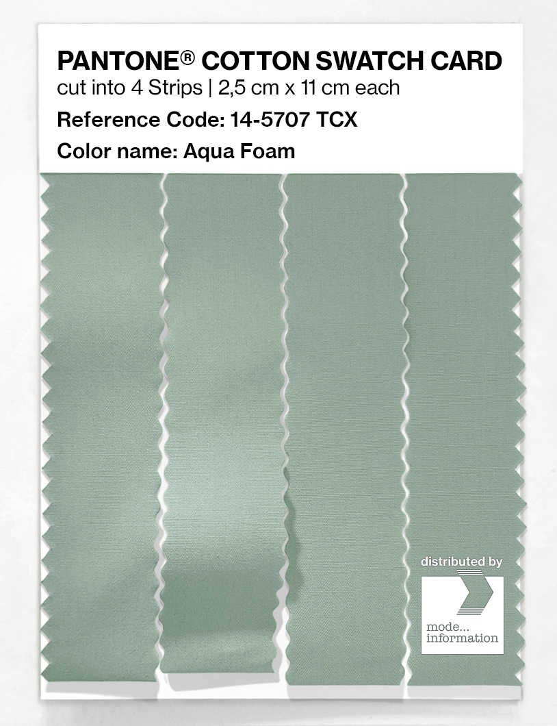 Artikelbild 3 des Artikels “PANTONE® COTTON SWATCH CARD 14-5707 TCX Aqua Foam “