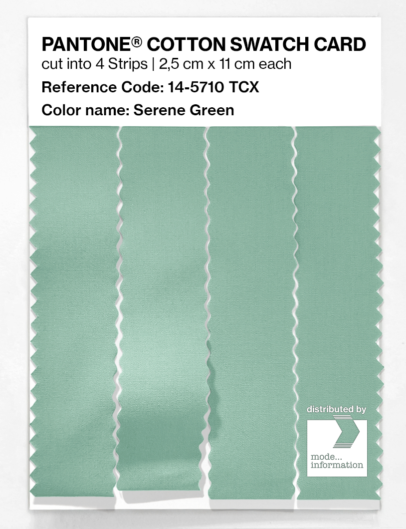 Artikelbild 3 des Artikels “PANTONE® COTTON SWATCH CARD 14-5710 TCX Serene Green “